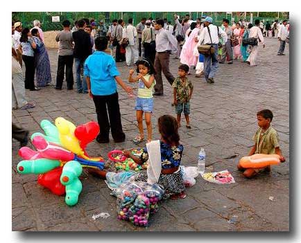 'Balloon seller at the Gateway of India